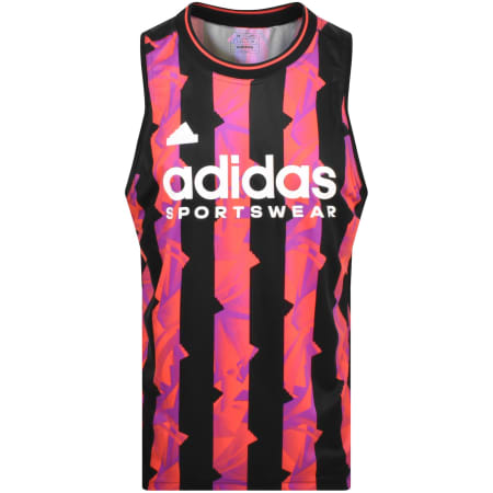 Product Image for adidas Sportswear All Over Print Loose Vest Black