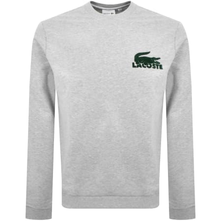Product Image for Lacoste Flocked Logo Sweatshirt Grey