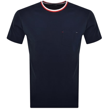 Product Image for Lacoste Contrast Neck T Shirt Navy