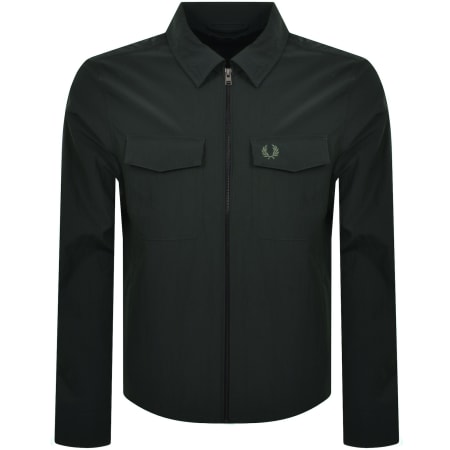Product Image for Fred Perry Zip Overshirt Green