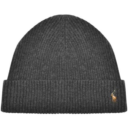 Product Image for Ralph Lauren Signatue Cuff Beanie Hat Grey