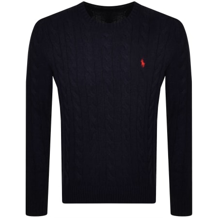 Product Image for Ralph Lauren Cable Knit Jumper Navy