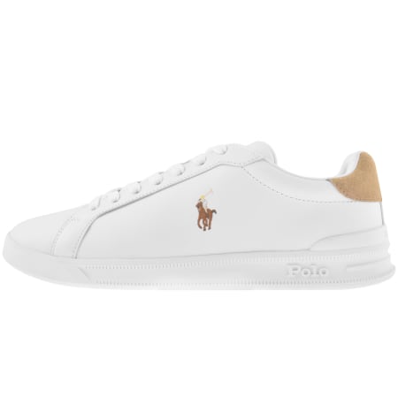 Product Image for Ralph Lauren Heritage Court Trainers White