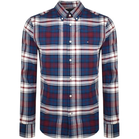Product Image for Tommy Hilfiger Long Sleeve Check Shirt Blue