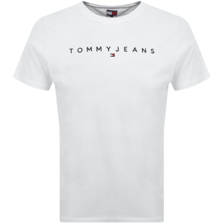 Product Image for Tommy Jeans Linear Logo T Shirt White