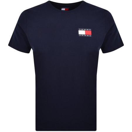 Product Image for Tommy Jeans Essential Flag Logo T Shirt Navy