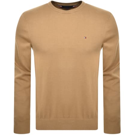 Product Image for Tommy Hilfiger Essential Crew Neck Jumper Brown