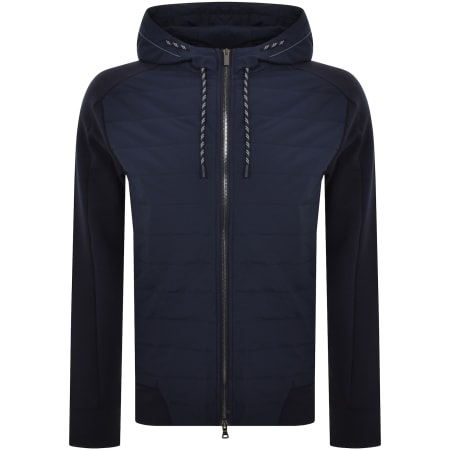 Product Image for Paul And Shark Hybrid Full Zip Hoodie Navy