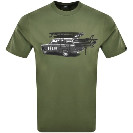 Product Image for Deus Ex Machina Surwagon Box Fit T Shirt Green