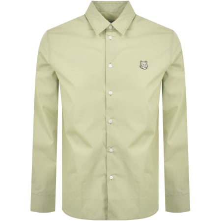 Recommended Product Image for Maison Kitsune Bold Fox Head Relaxed Shirt Green