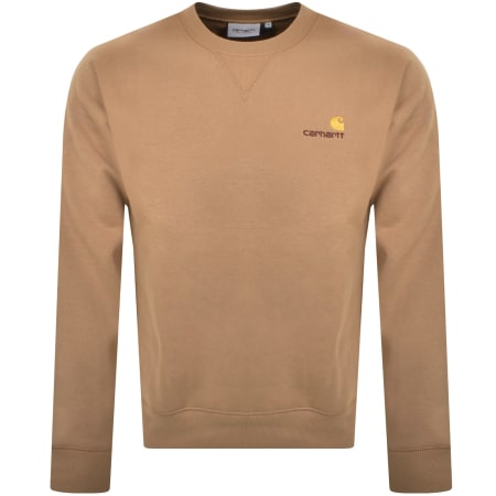 Product Image for Carhartt WIP Script Logo Sweatshirt Brown