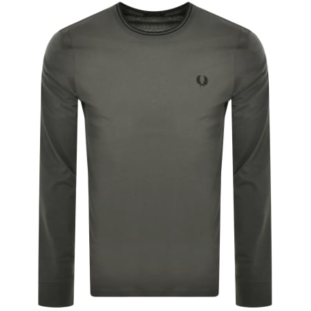Product Image for Fred Perry Twin Tipped Long Sleeved T Shirt Green