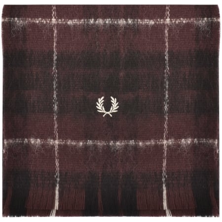 Product Image for Fred Perry Tartan Scarf Burgundy