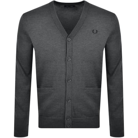 Product Image for Fred Perry Classic Knit Cardigan Grey
