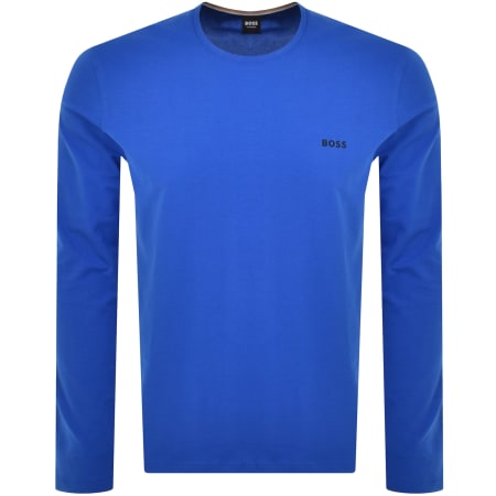 Product Image for BOSS Mix And Match Long Sleeve T Shirt Blue