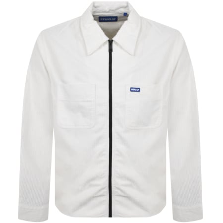 Product Image for HUGO Blue Eblo Overshirt White