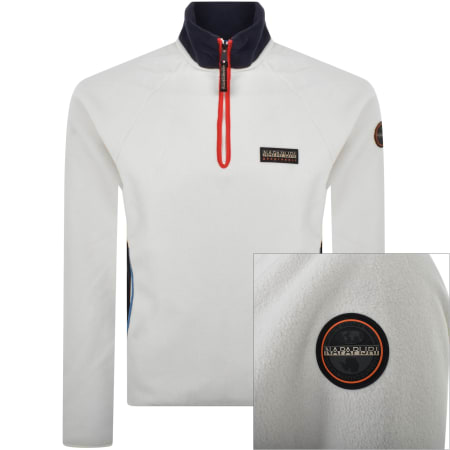 Product Image for Napapijri T Dolent Half Zip Loose Fit Fleece Cream