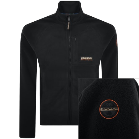 Product Image for Napapijri T Dolent Full Zip Loose Fit Fleece Black