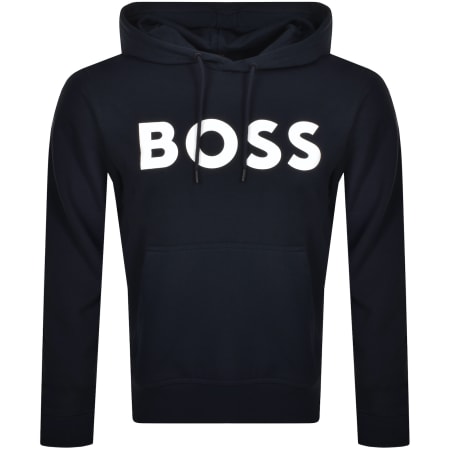 Product Image for BOSS We Basic Logo Hoodie Navy