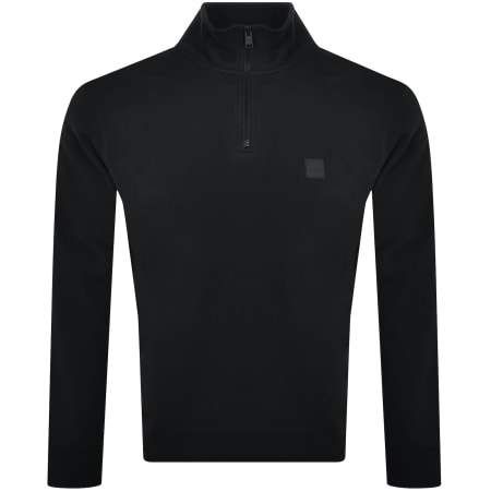 Product Image for BOSS Zetrust Quarter Zip Sweatshirt Black