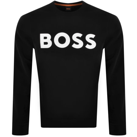 Product Image for BOSS Webasic Crew Neck Sweatshirt Black