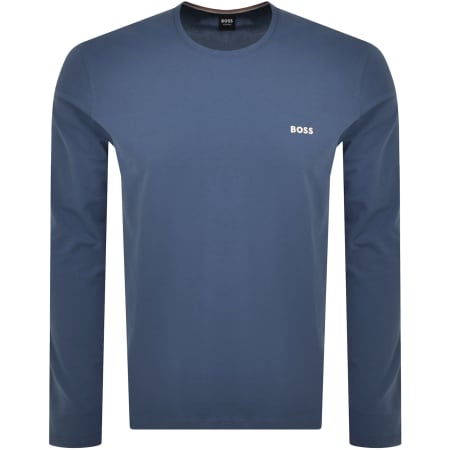 Product Image for BOSS Mix And Match Long Sleeve T Shirt Blue