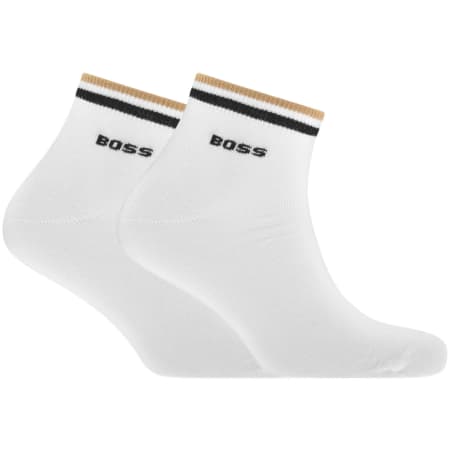 Product Image for BOSS 2 Pack Ankle Socks White