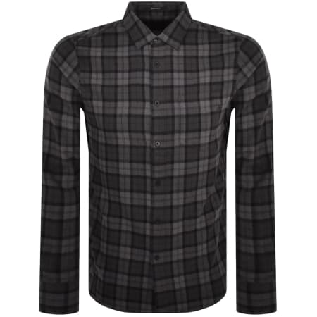 Product Image for Replay Checked Long Sleeved Shirt Grey