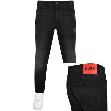 Product Image for HUGO 634 Tapered Fit Jeans Black