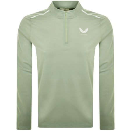 Product Image for Castore Lightweight Quarter Zip Sweatshirt Green