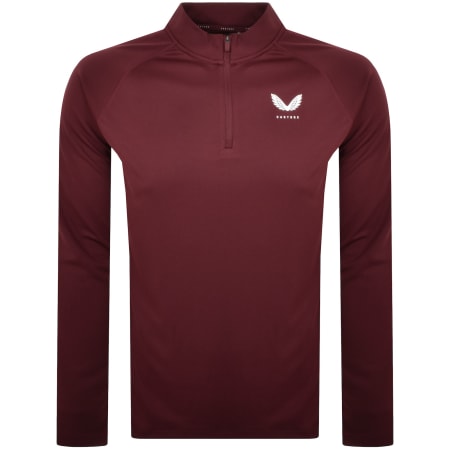 Product Image for Castore Adapt Quarter Zip Sweatshirt Burgundy