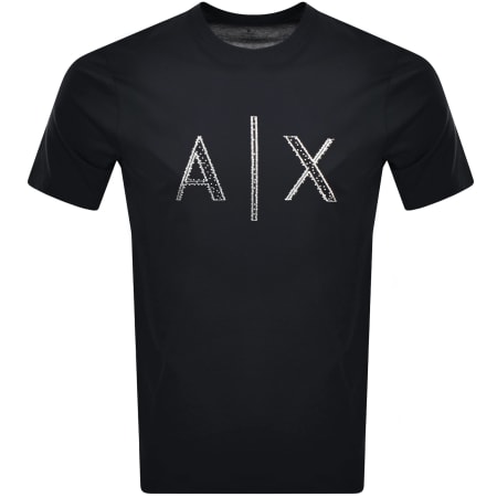 Product Image for Armani Exchange Logo T Shirt Navy