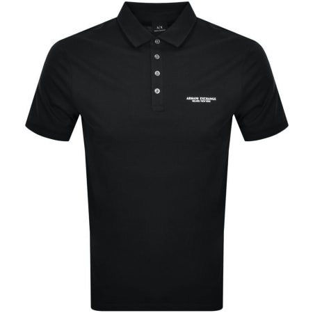 Product Image for Armani Exchange Logo Polo T Shirt Black