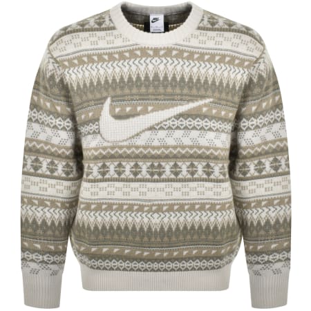 Product Image for Nike Fair Isle Knit Jumper Off White