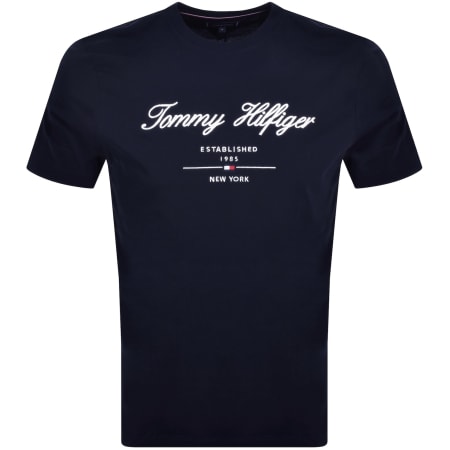 Product Image for Tommy Hilfiger Logo T Shirt Navy