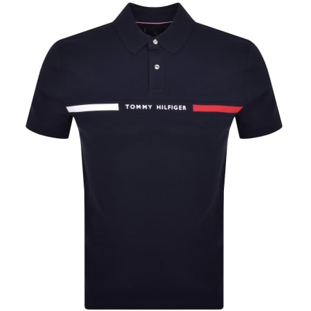 Product Image for Tommy Hilfiger Chest Insert Regular Fit Polo Navy