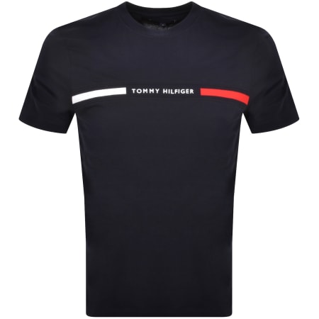 Product Image for Tommy Hilfiger Logo T Shirt Navy