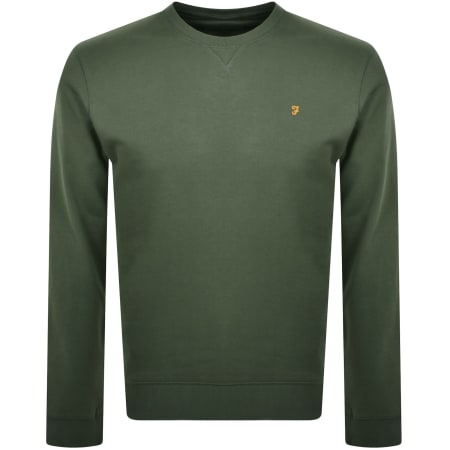Product Image for Farah Tim New Crew Sweatshirt Green