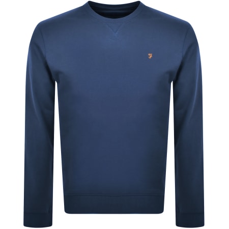 Product Image for Farah Tim New Crew Sweatshirt Blue