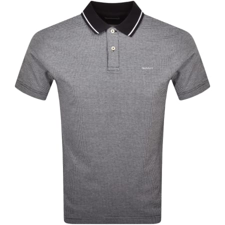 Product Image for Gant Micro Houndstooth Polo T Shirt Black