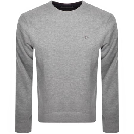 Product Image for Gant Regular Shield Crew Neck Sweatshirt Grey