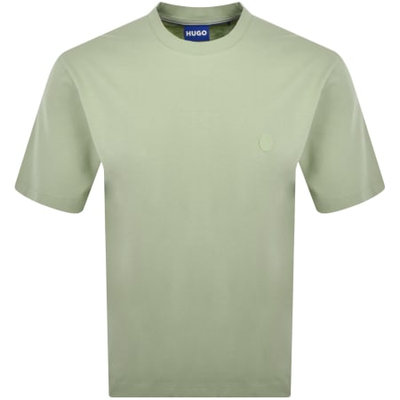 Product Image for HUGO Blue Niley Crew Neck T Shirt Green
