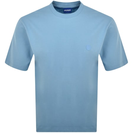 Product Image for HUGO Blue Niley Crew Neck T Shirt Blue