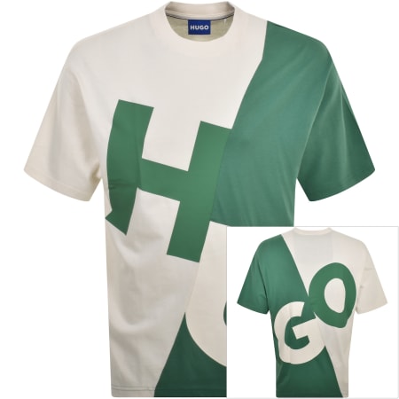 Product Image for HUGO Blue Nokerios Oversized T Shirt White