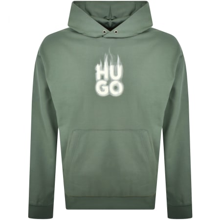 Product Image for HUGO Defnio Hoodie Green