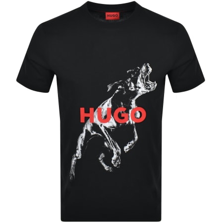 Product Image for HUGO Deyladec T Shirt Black