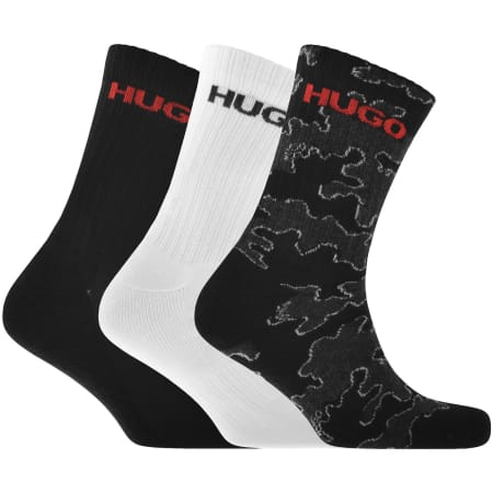 Product Image for HUGO 3 Pack Ribbed Socks
