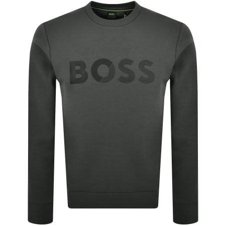 Product Image for BOSS Salbo Tape Sweatshirt Grey