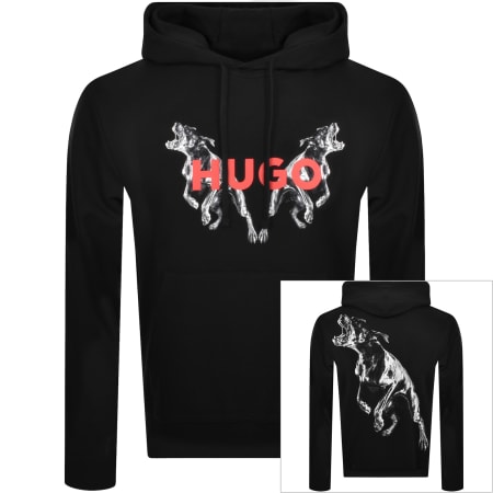 Product Image for HUGO Dueleyo Hoodie Black