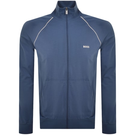 Product Image for BOSS Full Zip Sweatshirt Jacket Blue